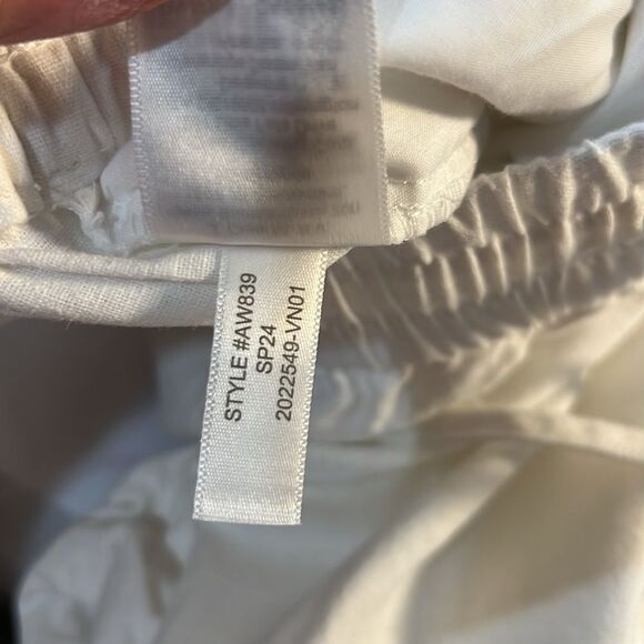 J. Crew Factory AW839 White linen blend draawstring pants NWT - Picture 11 of 11